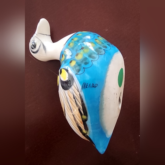 Vintage Mexican pottery bird - Picture 7 of 8